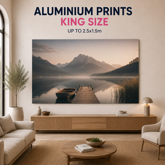 TrueLumi® Aluminium Prints, King Size (up to 250 × 150 cm)