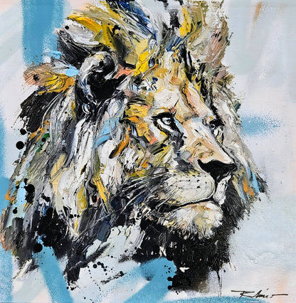 Blue Lion • Vincent Richeux • Original Artwork