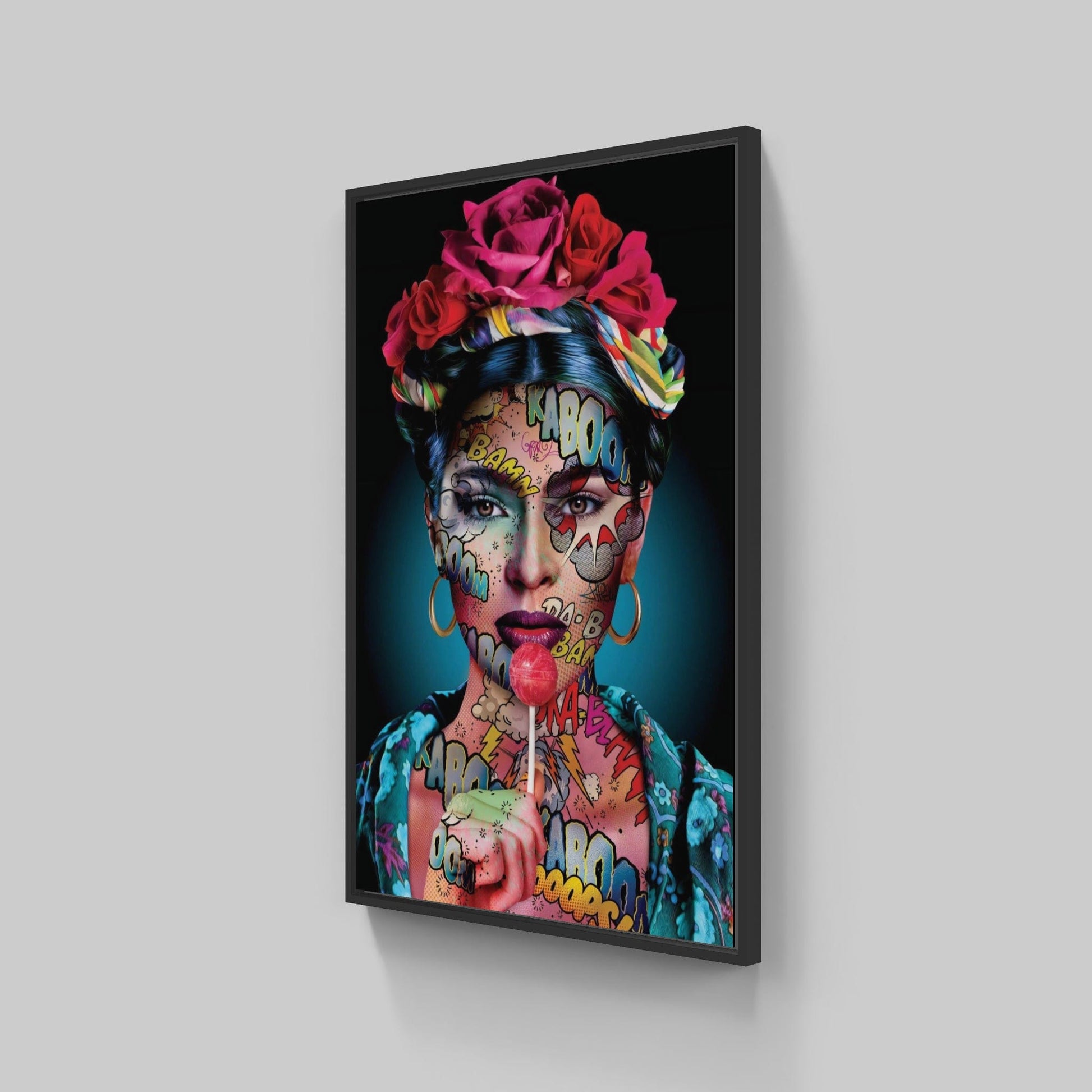 Frida Kaboom By Monika Nowak • Handcrafted Dibond® Art
