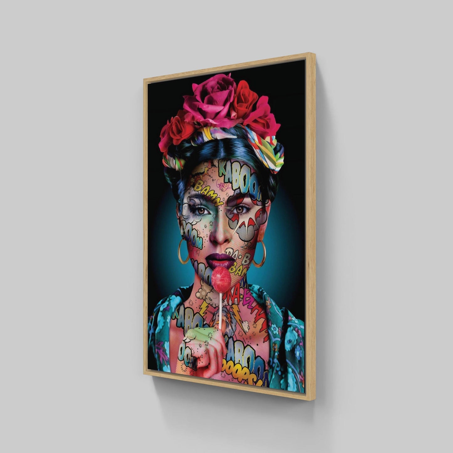 Frida Kaboom By Monika Nowak • Handcrafted Dibond® Art