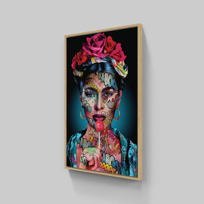 Frida Kaboom By Monika Nowak • Handcrafted Dibond® Art