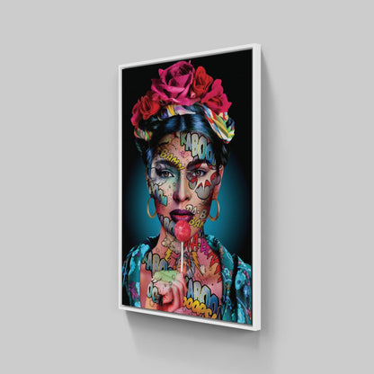 Frida Kaboom By Monika Nowak • Handcrafted Dibond® Art