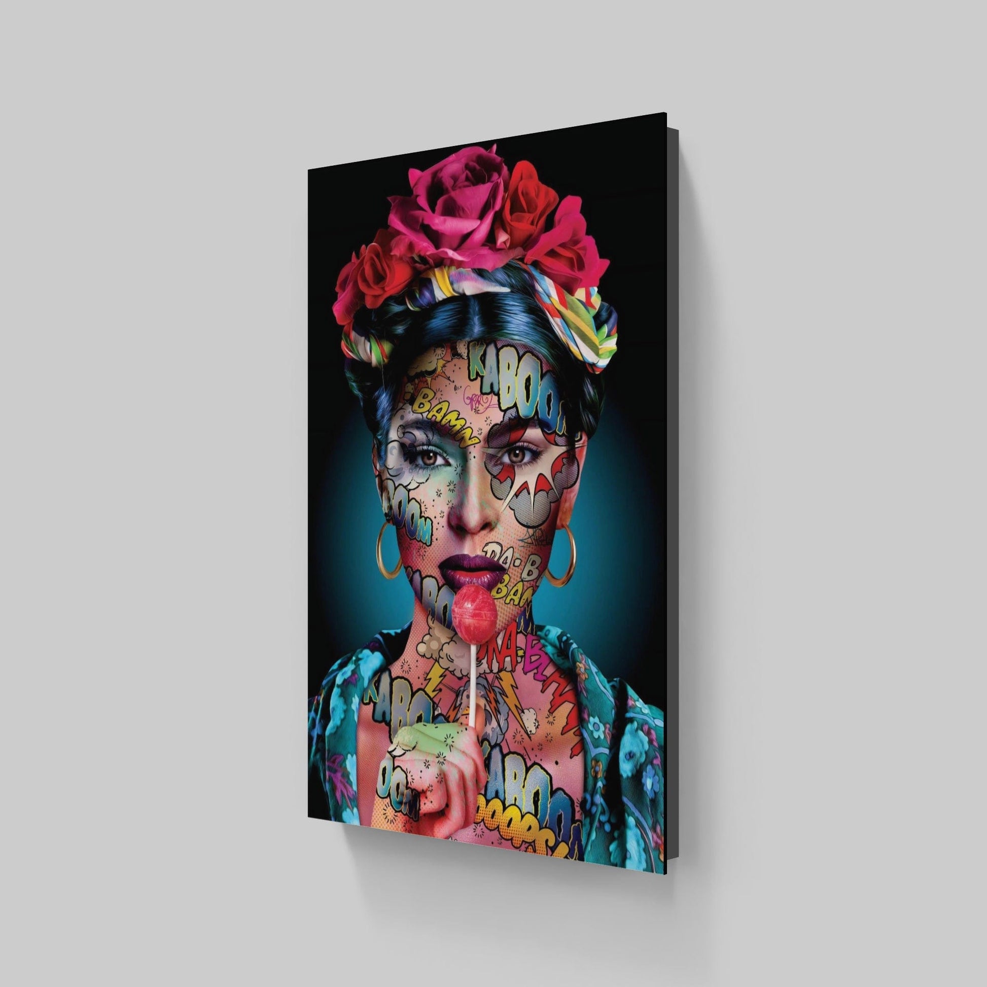 Frida Kaboom By Monika Nowak • Handcrafted Dibond® Art