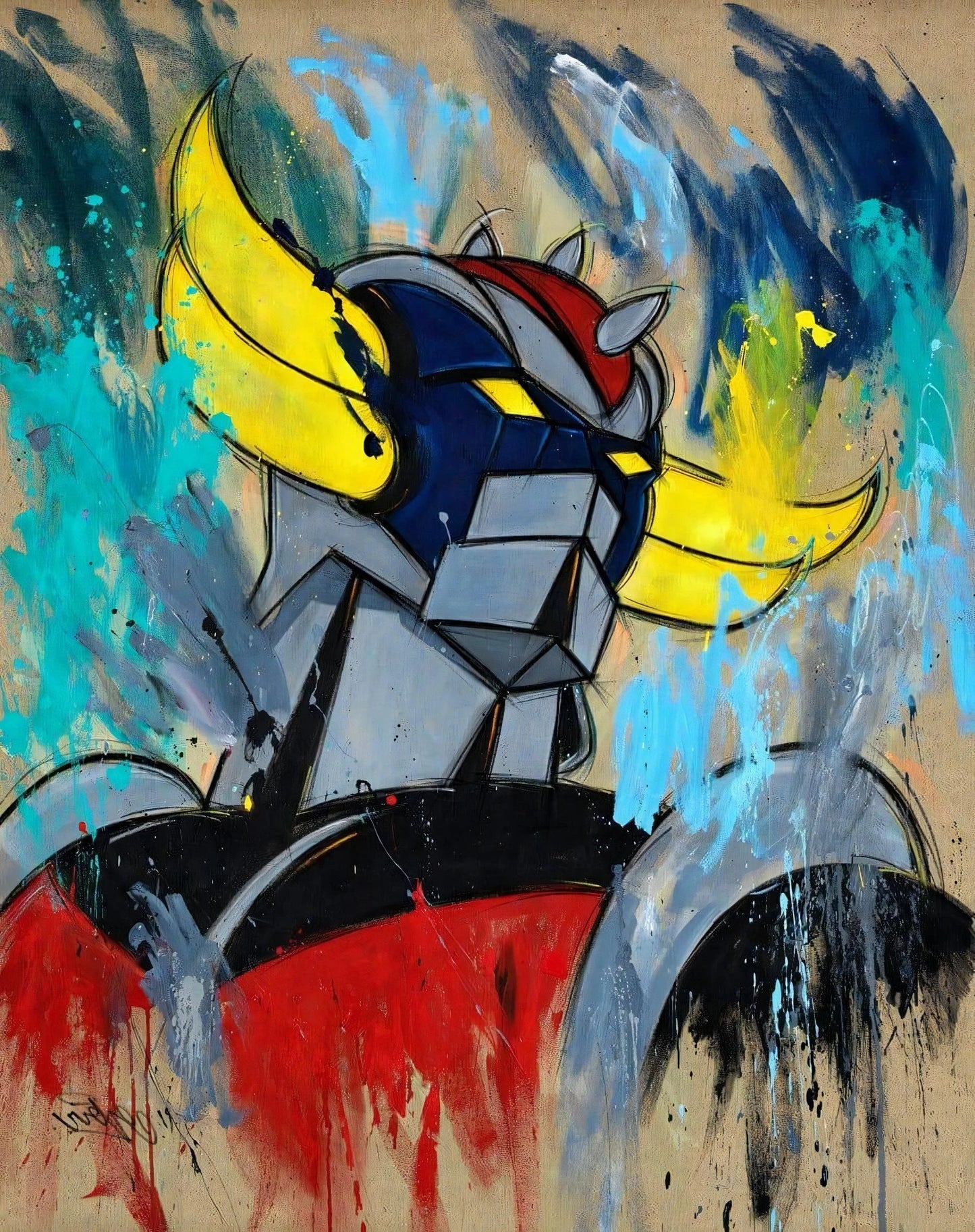 Goldorak By Mr Oreke • Handcrafted Dibond® Art Prints