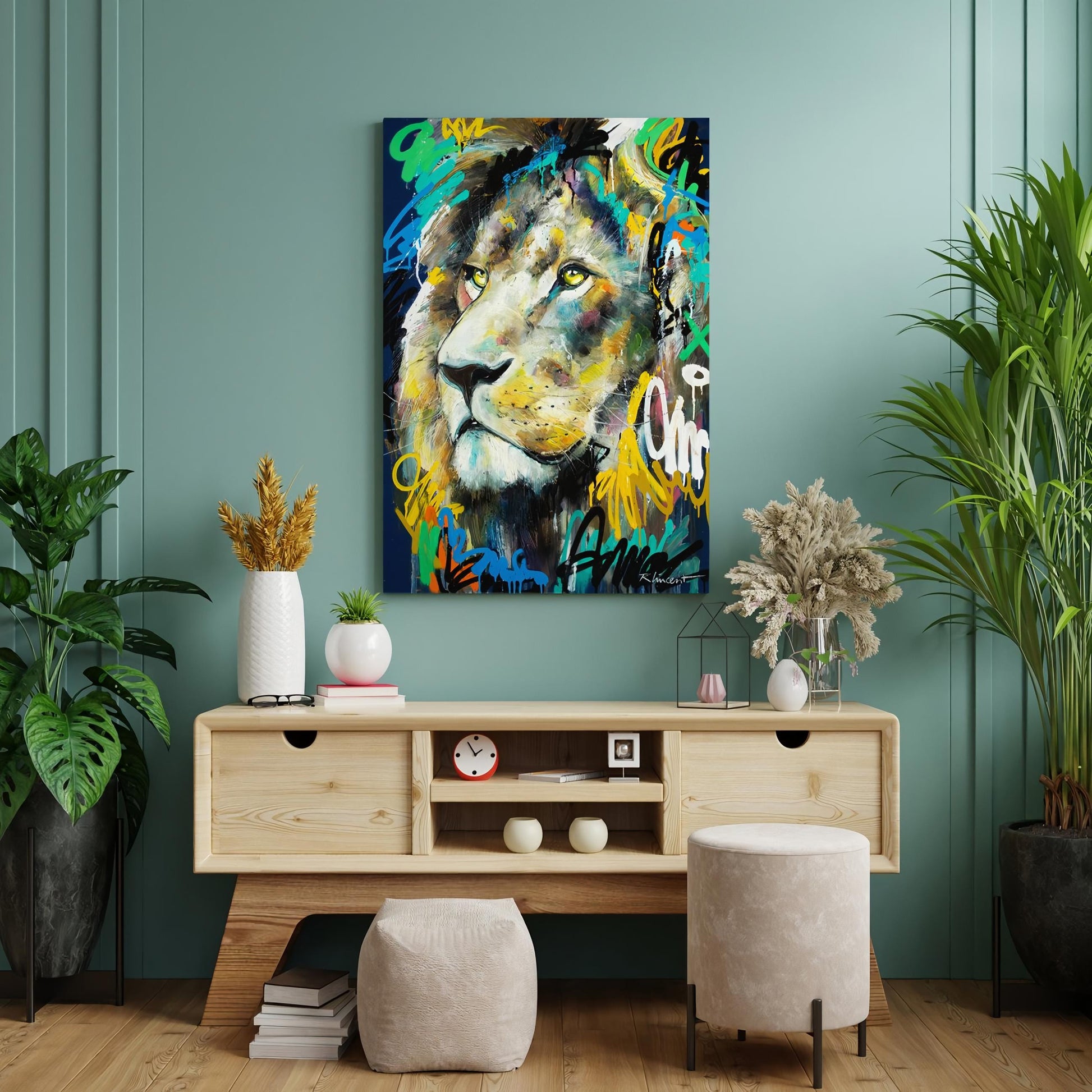 Simba By Vincent Richeux • Handcrafted Dibond® Art Prints