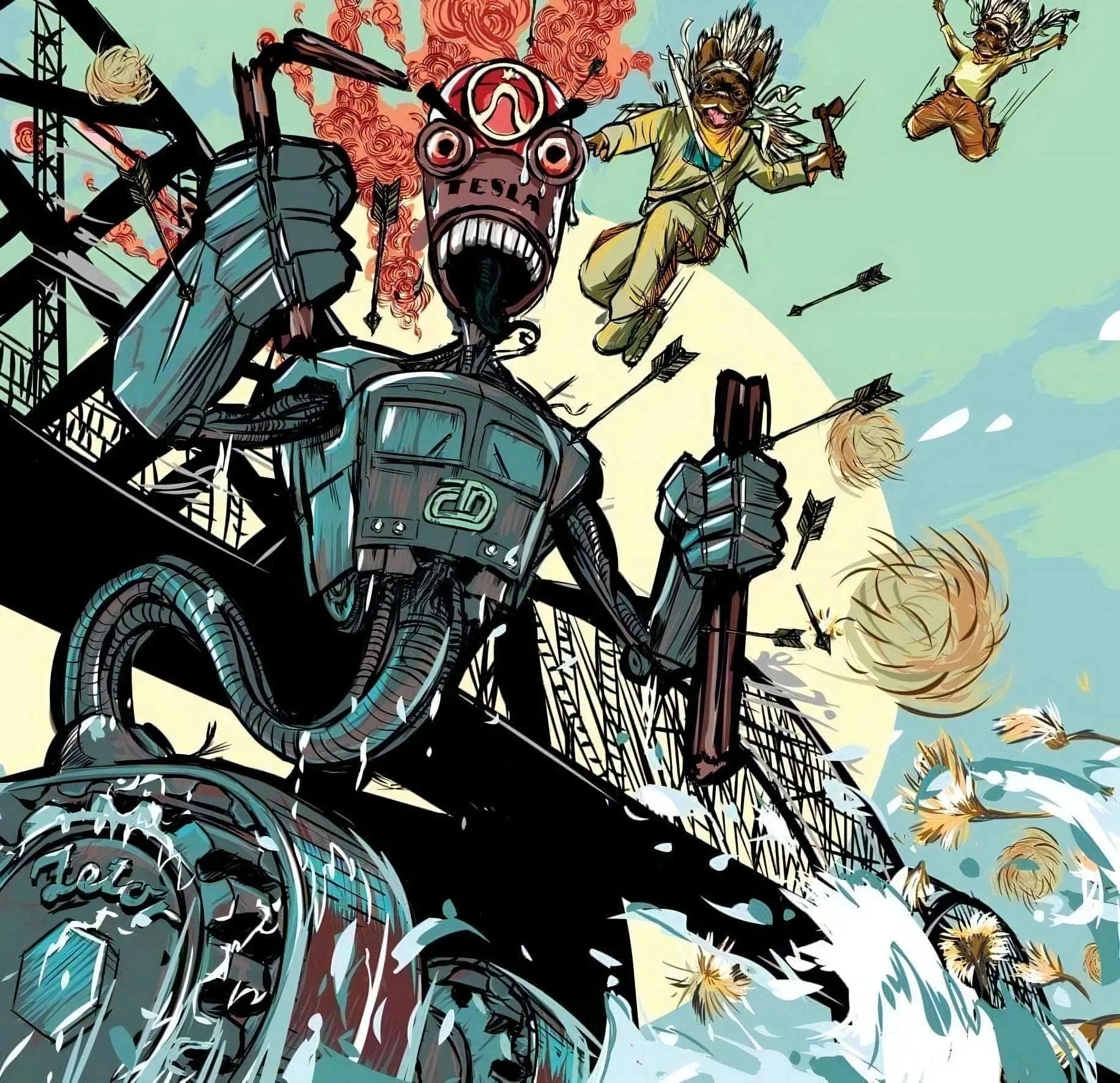 Tesla Monster By Ktaiwanita • Handcrafted Dibond® Art Prints