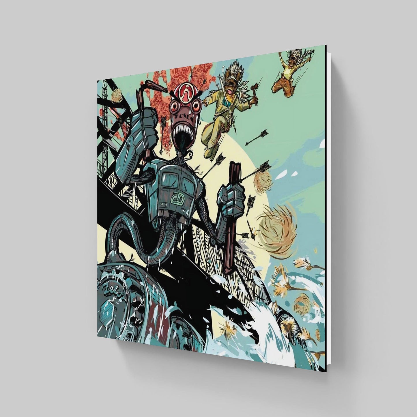 Tesla Monster By Ktaiwanita • Handcrafted Dibond® Art Prints