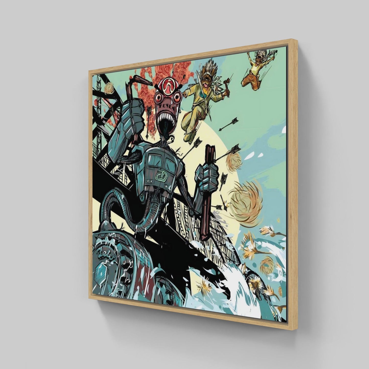 Tesla Monster By Ktaiwanita • Handcrafted Dibond® Art Prints
